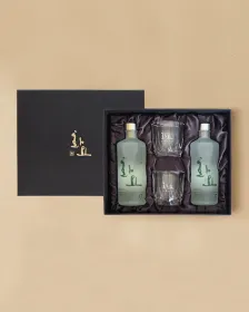 HWAYO Soju 17% 375ml Set (2 Flaschen + 2 Gläser)