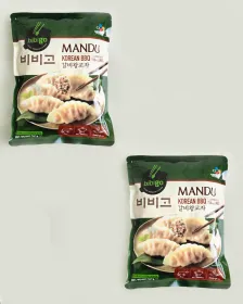 CJ BIBIGO Korean BBQ Gyoza Mandu 525gx2 Tüten - TK