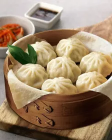 BIBIGO Veganer Japchae Dampf Mandu 168g Tablett - TK