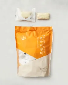 Koreanischer Klebreiskuchen (Injeolmi) mit Kürbis 500g - TK 