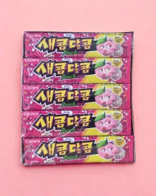 CROWN Kaubonbon mit Pfirsichfeschmack 29g