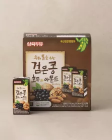 SAMYUK BlackBean Soydrink w.Almond 1box (190ml*16)