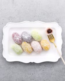 HANDOK  Koreanischer Reiskuchen, Kokosnuss, rote Bohnen, 500 g - TK